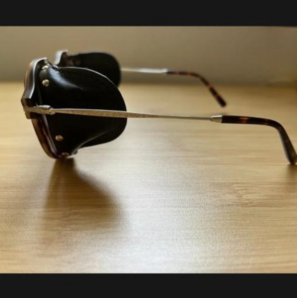 Matsuda M1013 Panto Sunglass, Matte Mahogany with G-15 Lenses